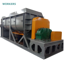 Industrial sludge hollow blade drying machine double shaft drum dryer paddle dehydrator